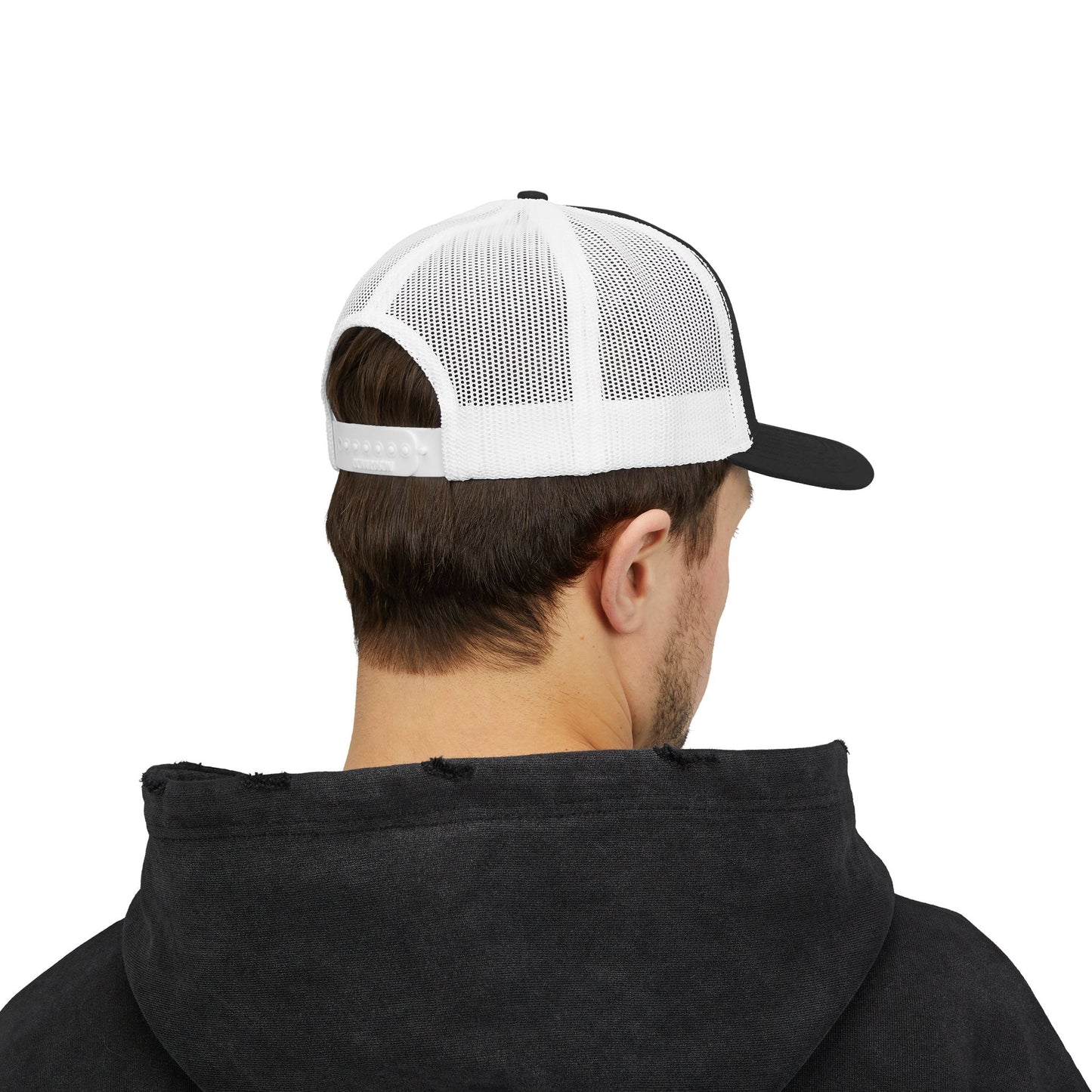 LOGO White Snapback Trucker Cap